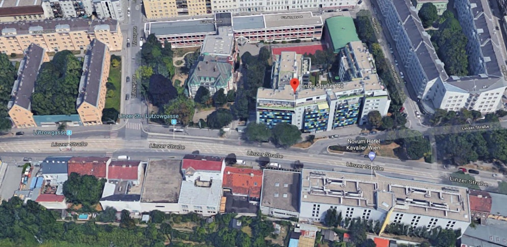 Tatort in der Linzer Straße 140