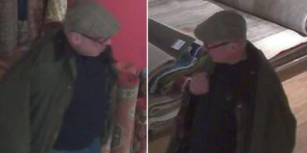 Die Polizei sucht diesen Verdächtigen.