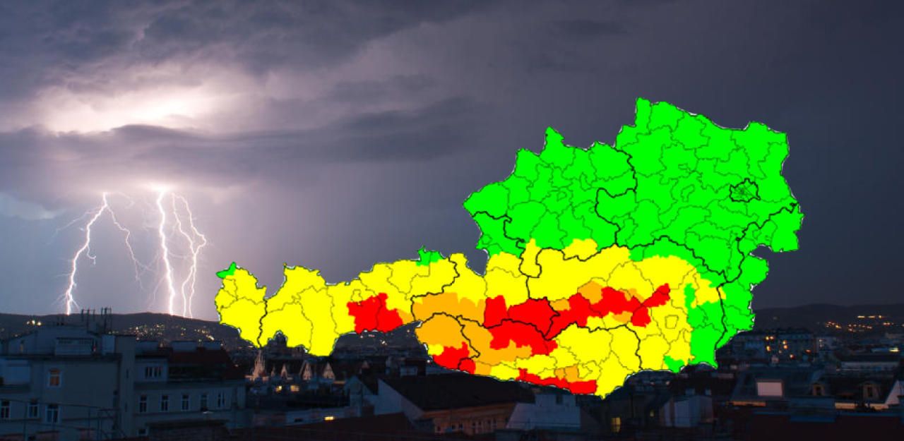 Warnstufe Rot Jetzt Schon In Vier Bundesländern | Heute.at