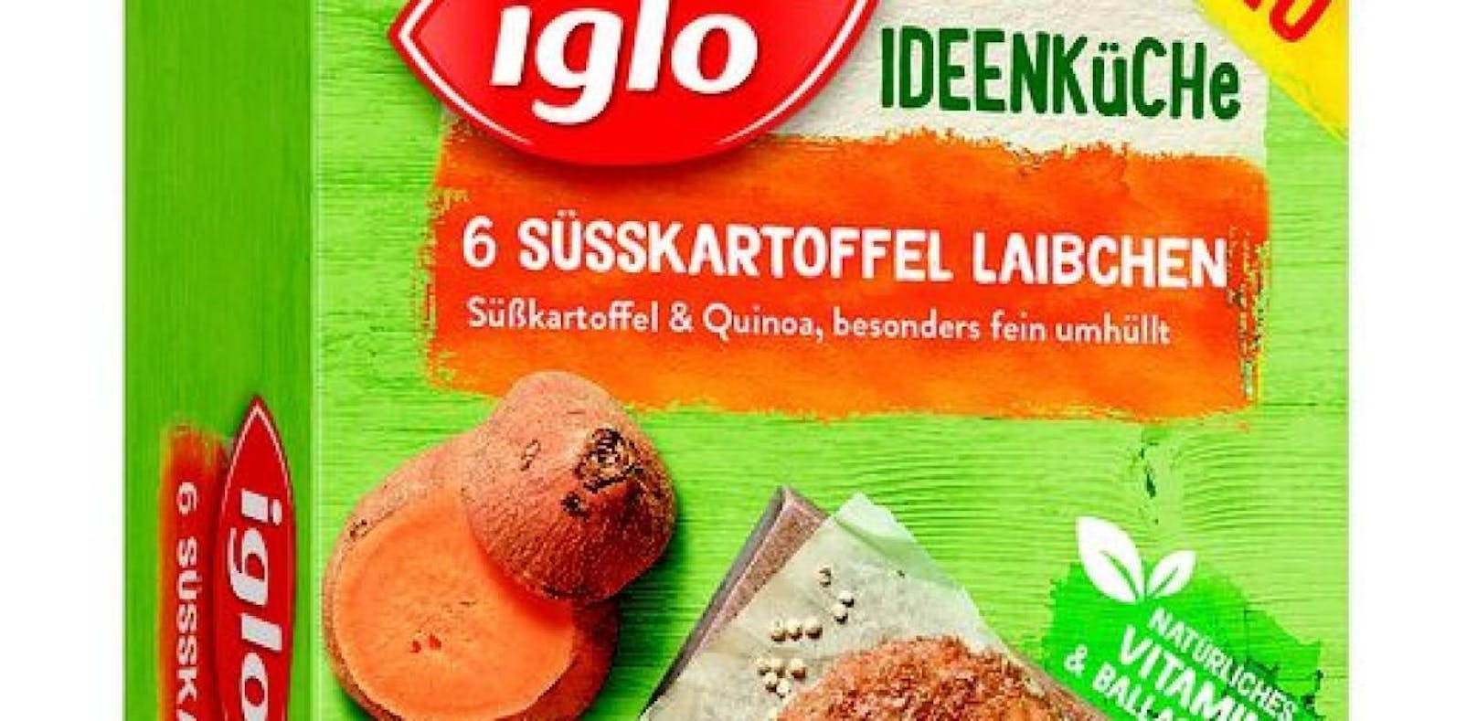 Vorsorglicher Rückruf von Iglo Süßkartoffel Laibchen 270g