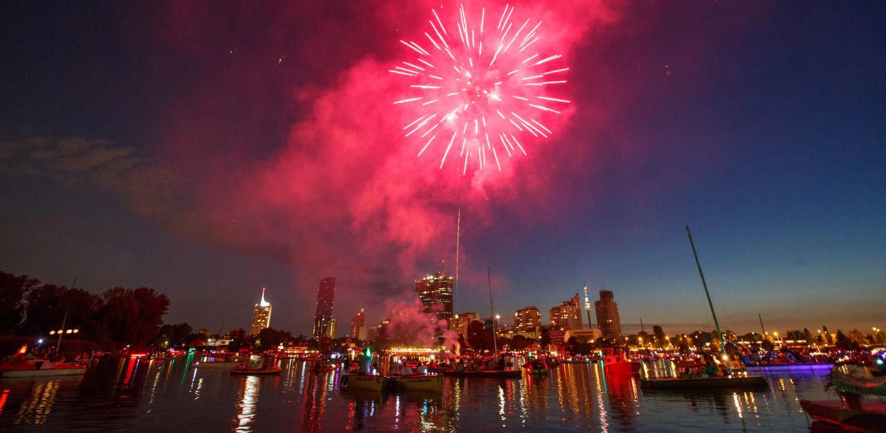 Das Lichterfest an der Alten Donau gilt als Lieblingsevent der Wiener