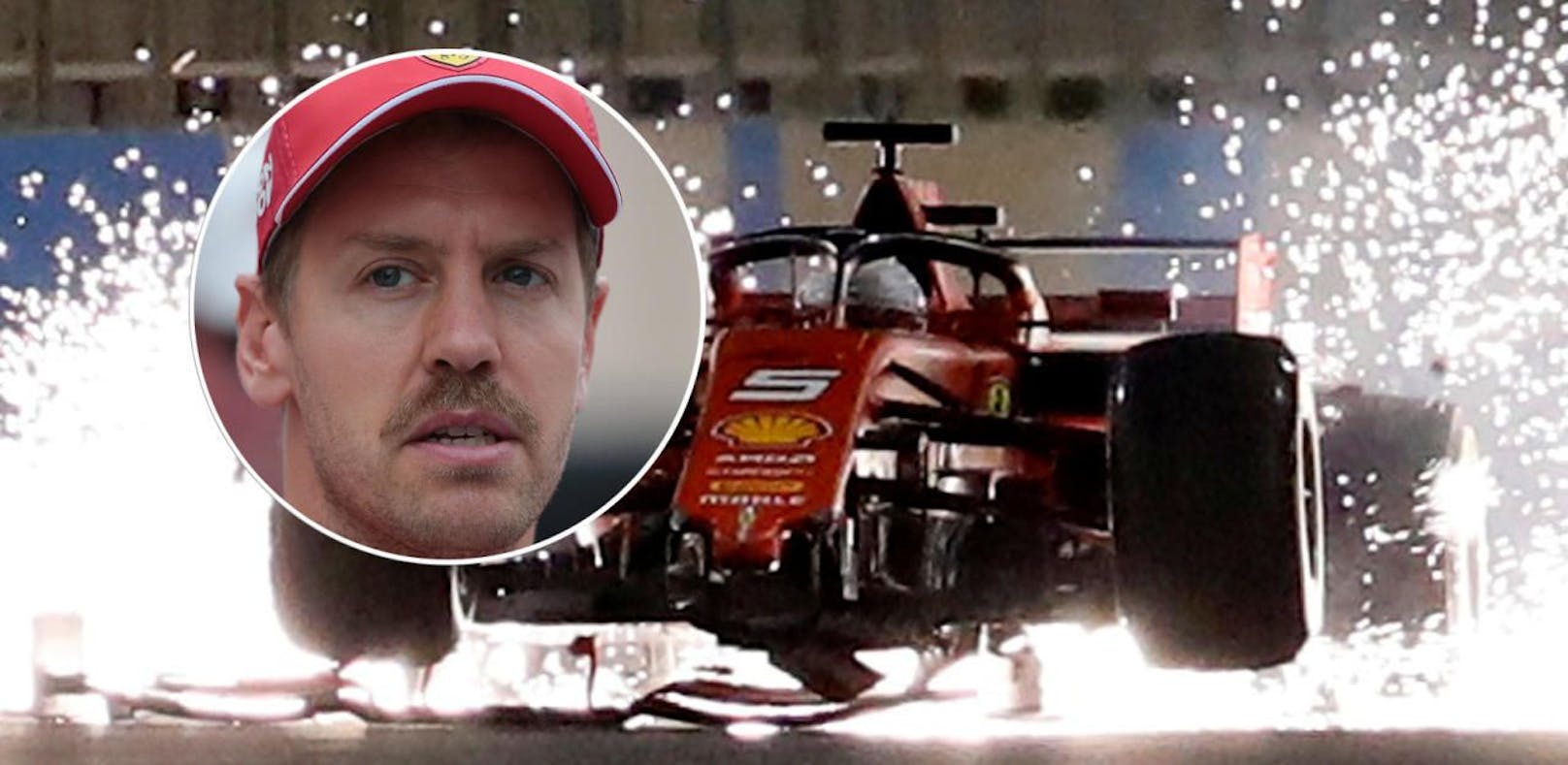 Vettel über Funken-Show: "Geht auf meine Kappe"