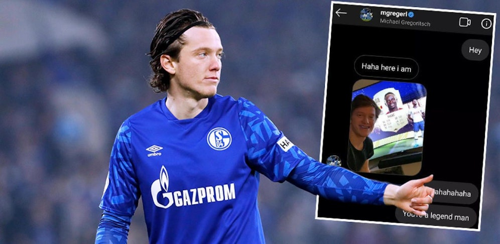 Michael Gregoritsch half einem verblüfften Online-Gamer.