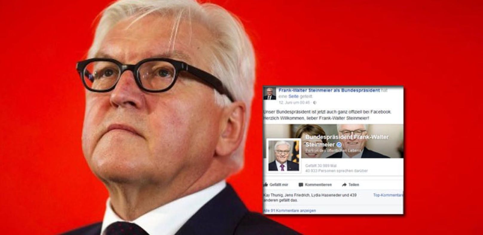 Er ist der erste deutsche Präsident, der auf Facebook ist: Frank-Walter Steinmeier. Doch dann kündigten seine Mitarbeiter.....