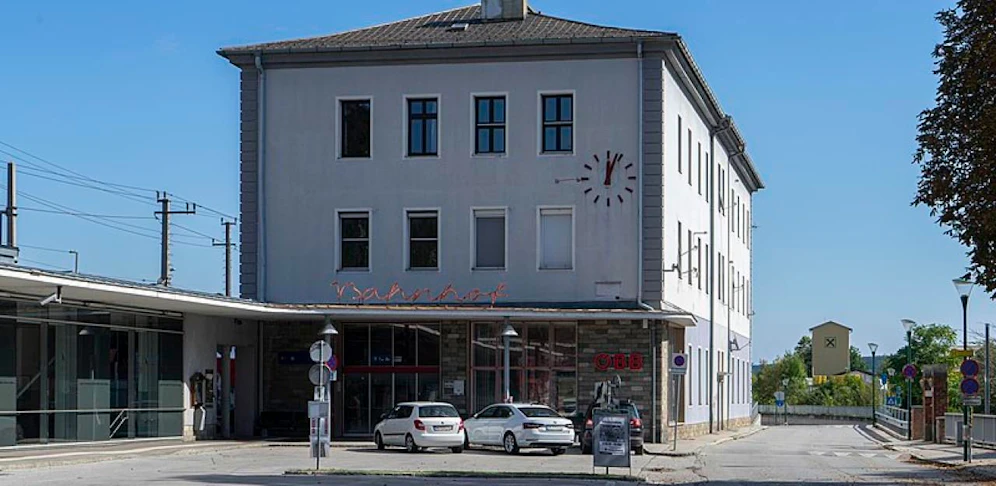 Der Bahnhof in Gloggnitz.