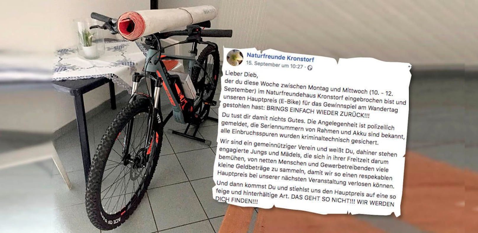 DIESES E-Bike im Wert von 2.500 Euro wurde gestohlen.  
