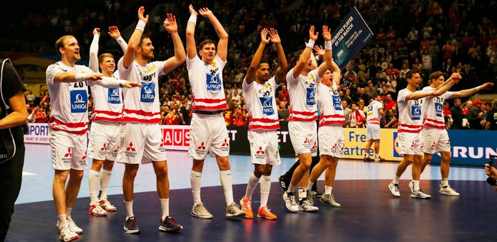 Die österreichischen Handball-Helden.