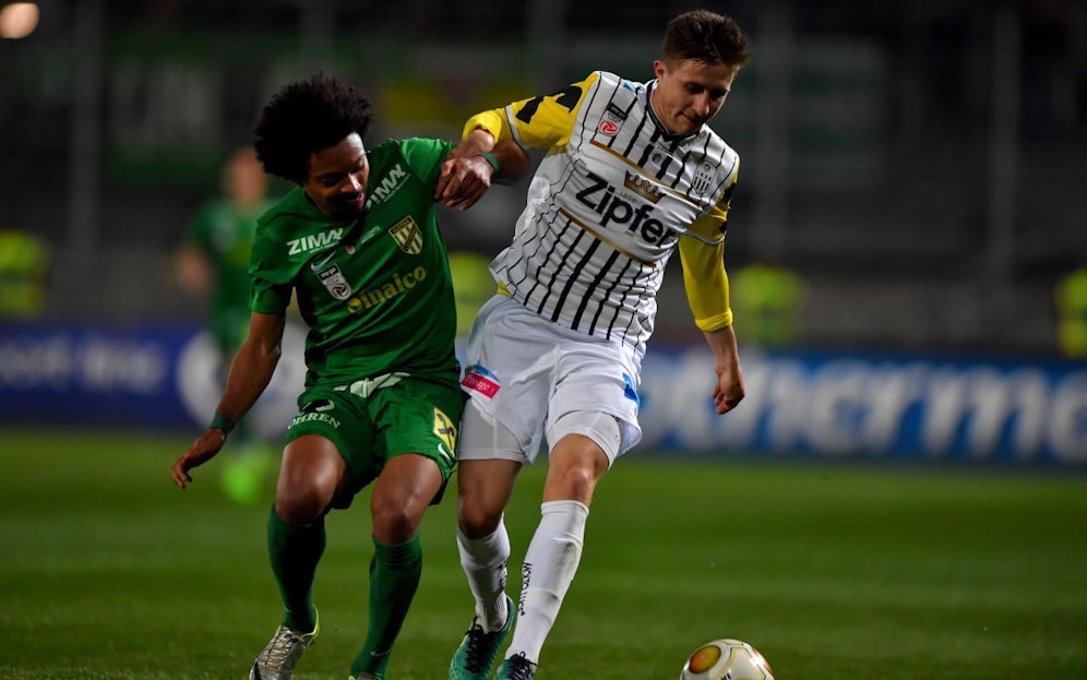 Reinhold Ranftl (LASK) gegen Bruno (A. Lustenau)