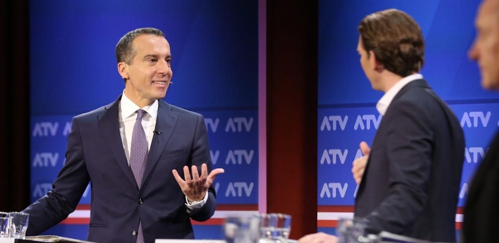 SPÖ-Kanzler Christian Kern (l.) und ÖVP-Chef Sebastian Kurz lieferten sich einen hochemotionalen Schlagabtausch.