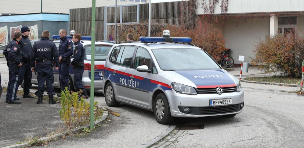 Polizeieinsatz in Klagenfurt.