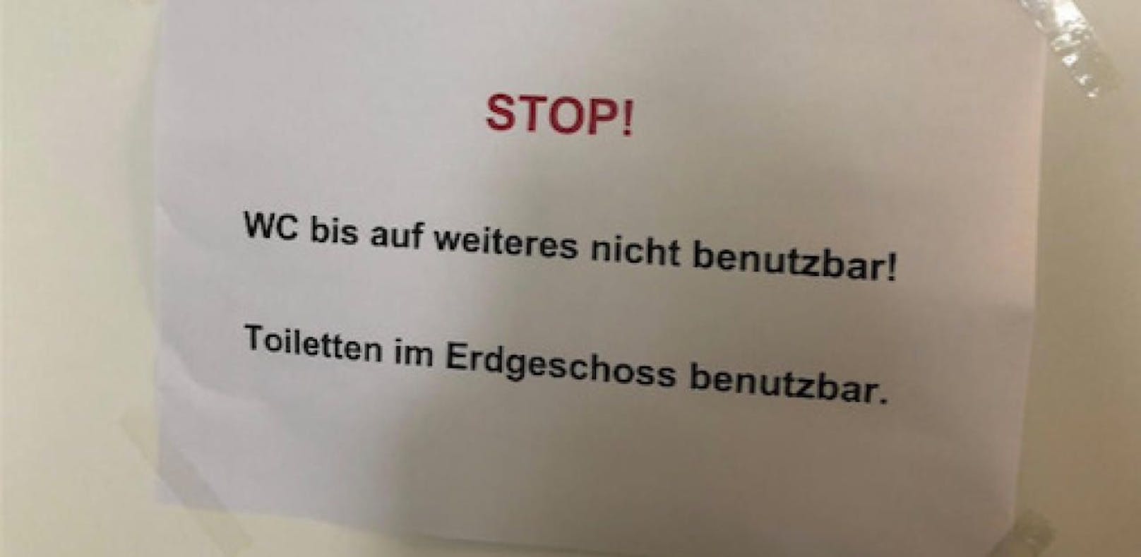 Toiletten in Wiener Schule wegen Kälte "zugefroren"