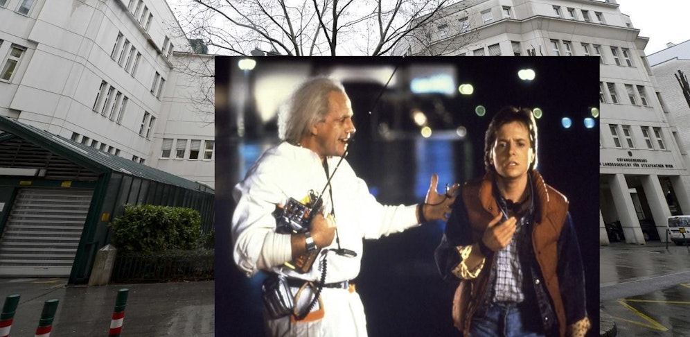 In der JA Josefstadt: Marty und Irmi McFly