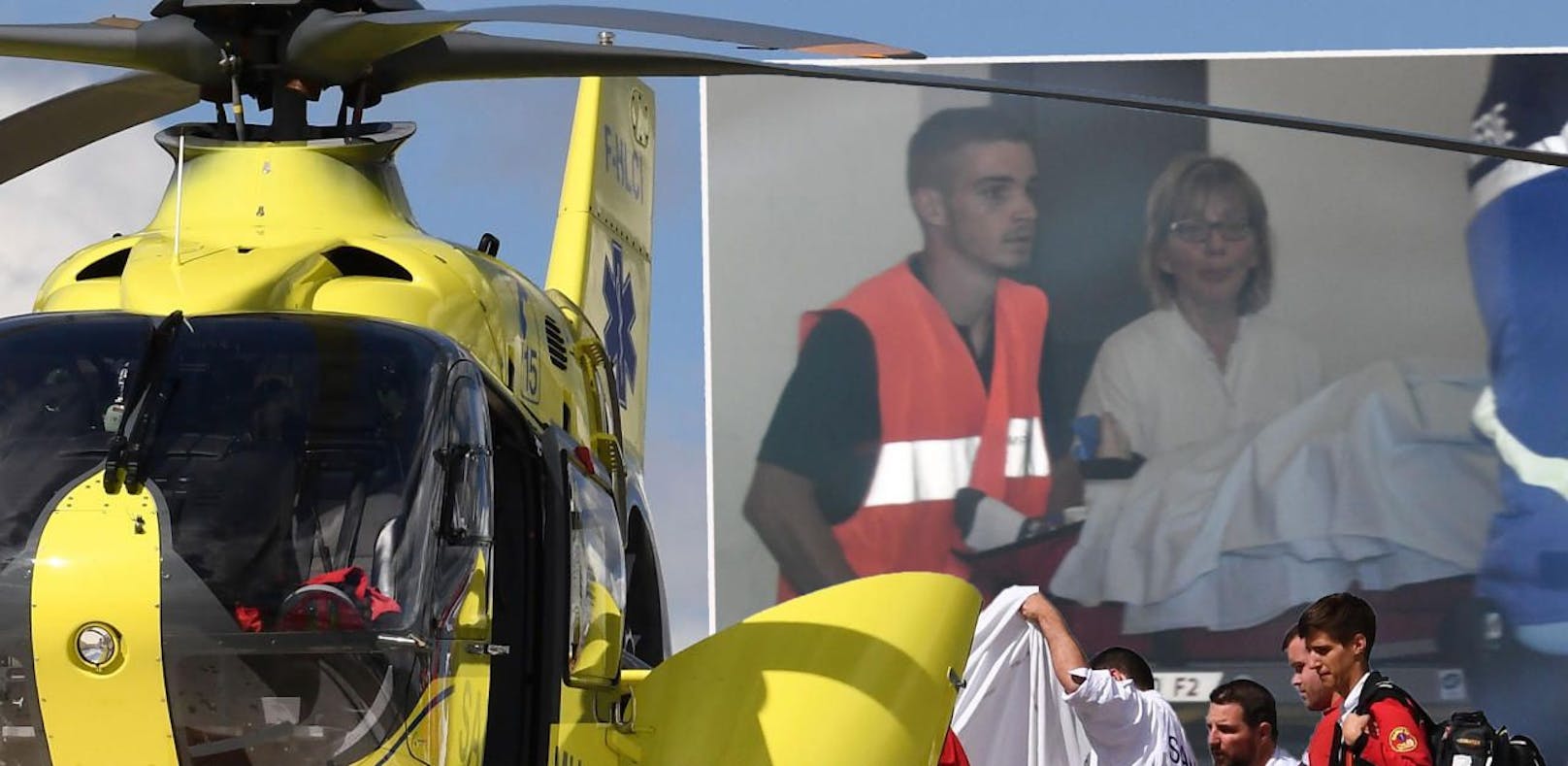 Chris Froome stürzte schwer und wurde mit dem Helikopter ins Spital gebracht.