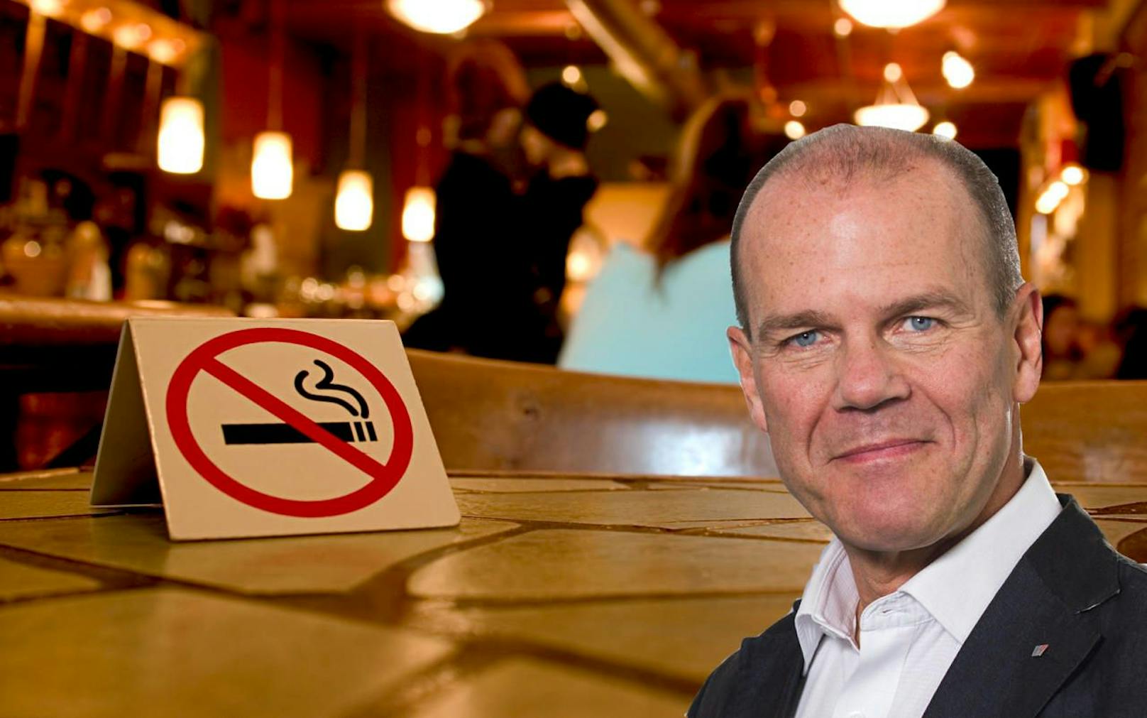 Peter Dobcak, Obmann der Gastronomie in der Wiener Wirtschaftskammer kritisiert die Folgen des allgemeinen Rauchverbots.