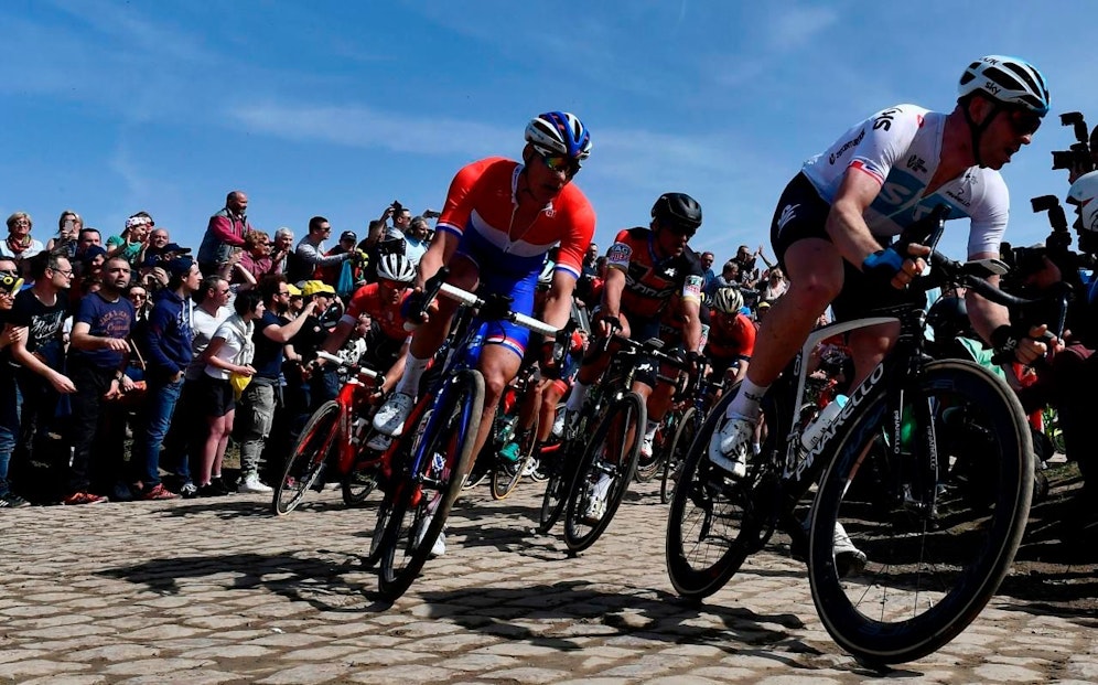 Das berüchtigte Kopfsteinpflaster auf der Strecke Paris-Roubaix. (Symbolbild)