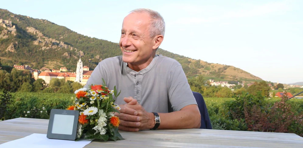 Peter Pilz bei den ORF-Sommergesprächen im Wahlkampf zur Nationalratswahl 2017.