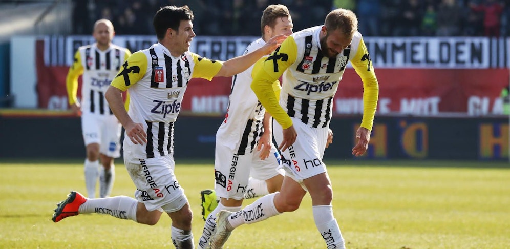 Peter Michorl und Joao Klauss De Mello jubeln