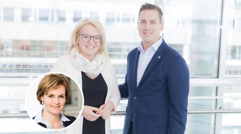 Rausch und JVP NÖ-Obmann Bernhard Heinreichsberger präsentierten die Neuerung, Enzinger kritisiert sie.