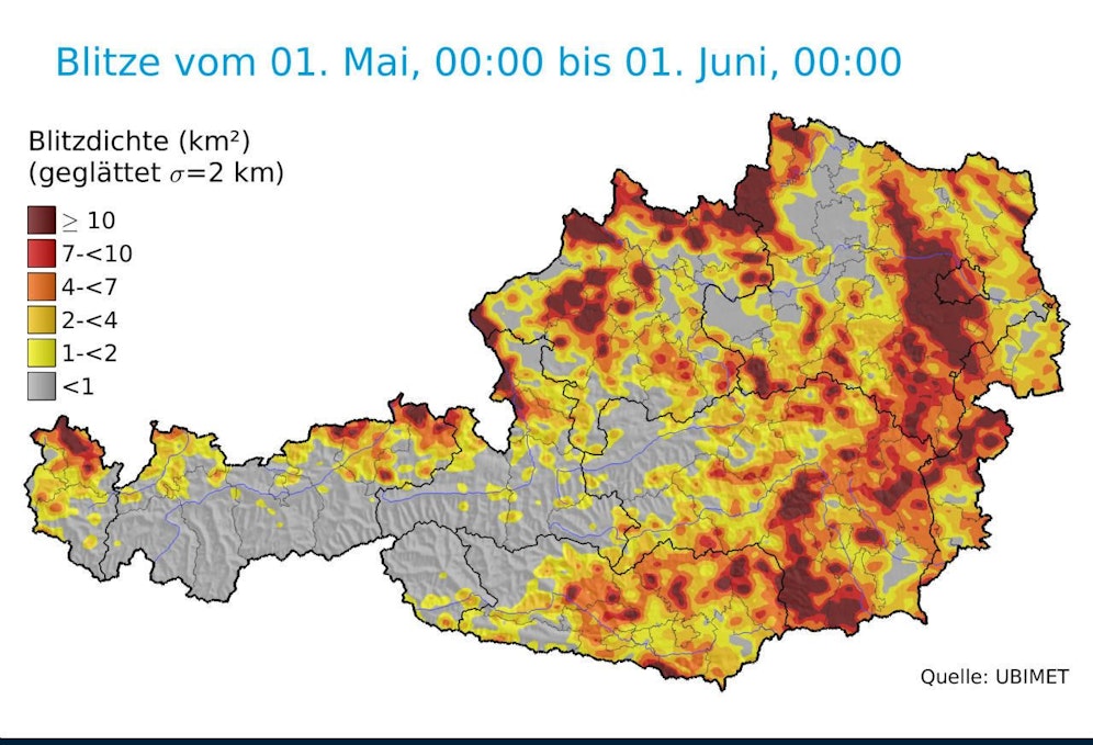 Die Karte zeigt, wo in Österreich am meisten geblitzt wurde.
