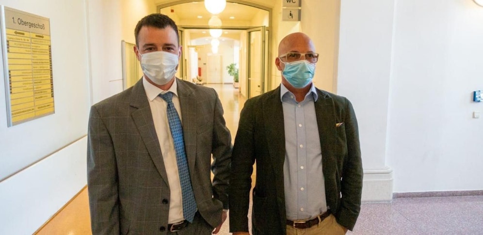 Verteidiger Niki Rast (re.) 