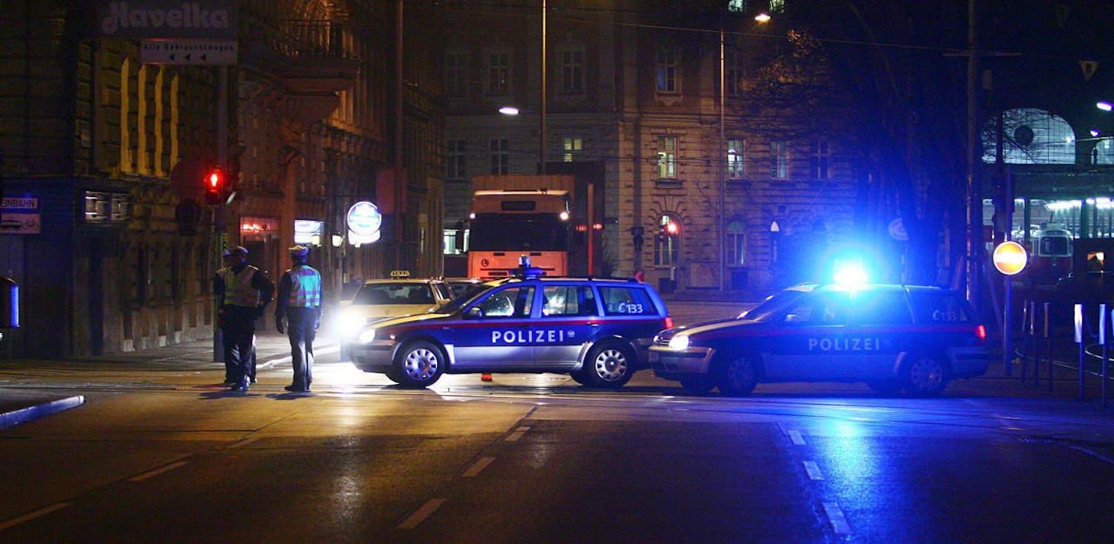 Polizeieinsatz in Wien.