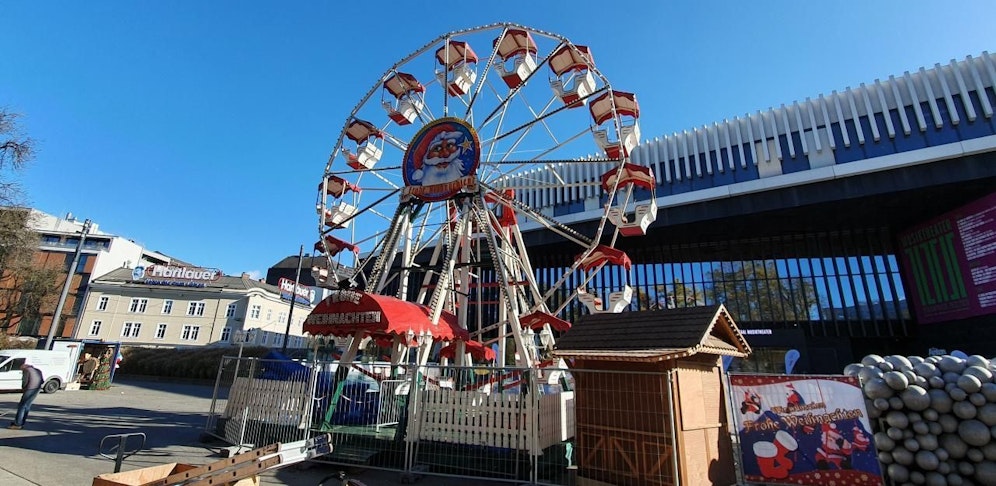Im Volksgarten gibt es heuer erstmals ein Weihachts-Riesenrad.