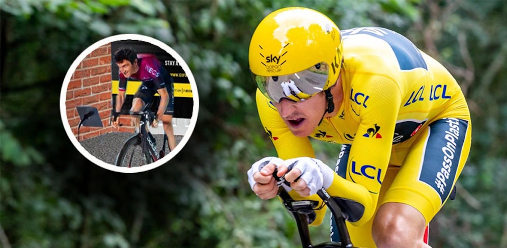 Tour-Sieger Geraint Thomas radelt für den guten Zweck. 