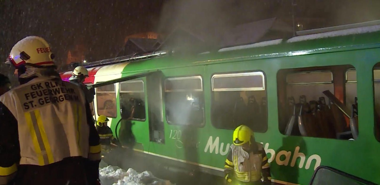 Murtal-Bahn fing Feuer: 150 Passagiere gerettet