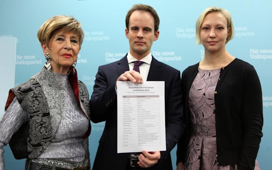Die ÖVP Wien-Politiker Ingrid Korosec, Markus Wölbitsch und Caroline Hungerländer (v.l.n.r.) wollen die Wiener in die Untersuchung zum Krankenhaus Nord einbeziehen.(c) ÖVP Wien