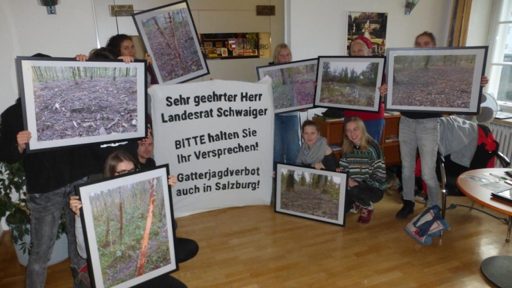 Stundenlang saßen Tierschützer des VGT im Warteraum von Landesrat Josef Schwaiger (ÖVP).