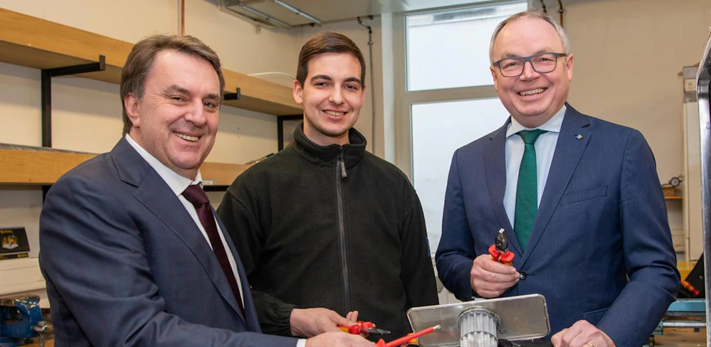 Wirtschaftsbund- und WKNÖ-Spartenobmann Wolfgang Ecker, Thomas Wohlschlager und LH-Stellvertreter Stephan Pernkopf (v.l.).