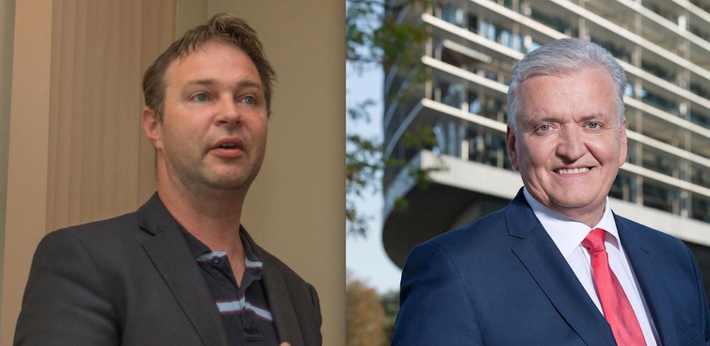 Bürgermeister Andreas Babler und SPNÖ-Vorsitzender Franz Schnabl (r.).