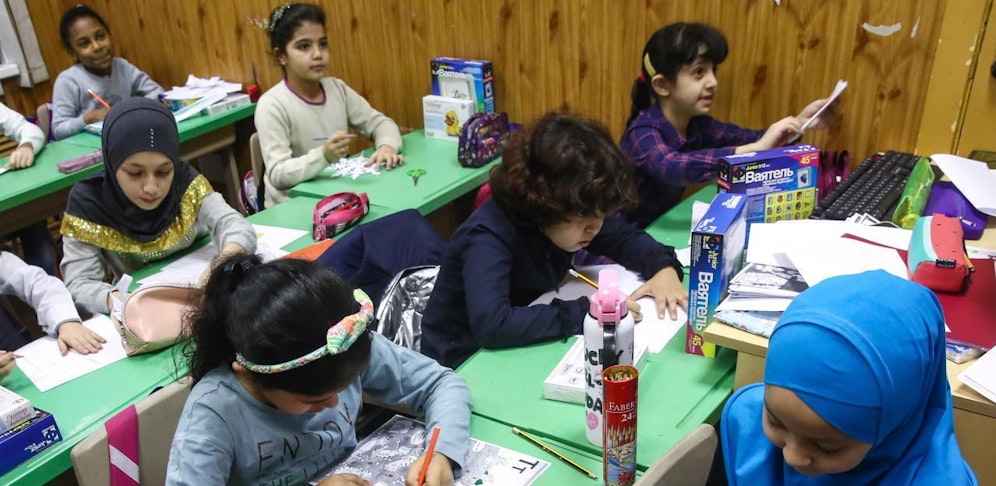 Die Schule der Saudischen Botschaft in Moskau.