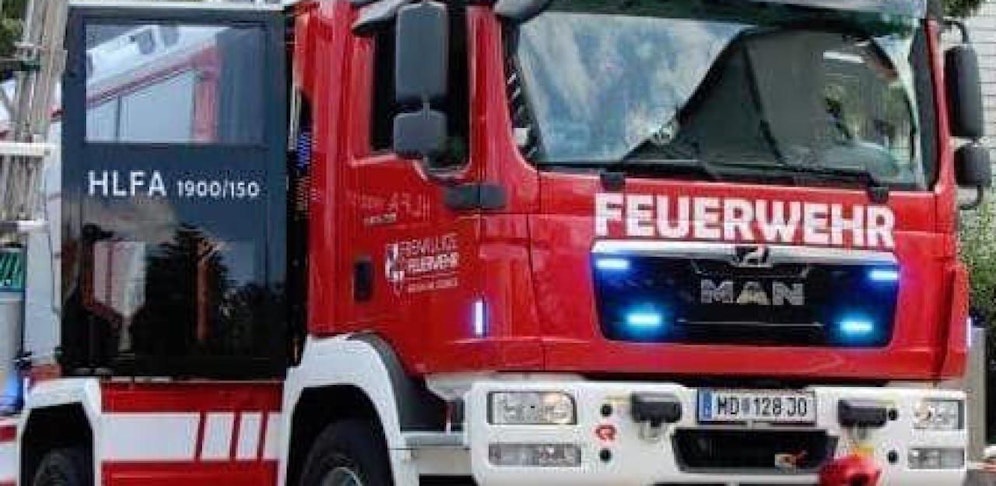 Die Feuerwehr Brunn wurde alarmiert, musste aber nicht mehr eingreifen: Das Kind konnte von Ersthelfern befreit werden.
