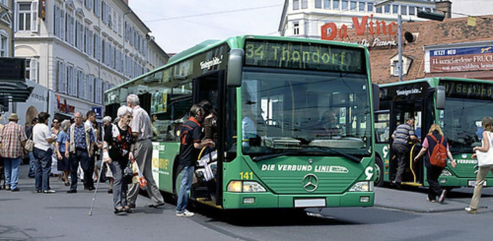 Ein Biodiesel-Bus aufgenommen in Graz. Archivbild, 2007