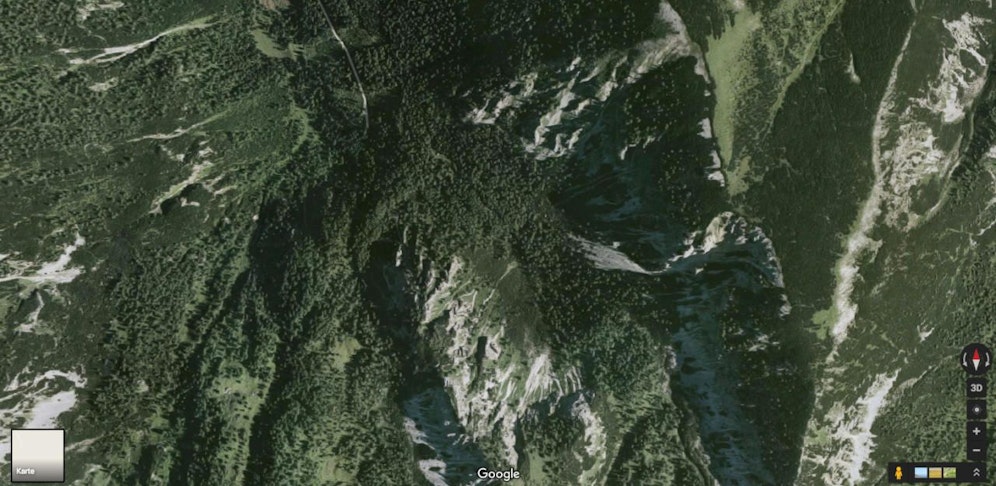 In der Nähe der Wildalmleiten ereignete sich der Lawinenabgang.