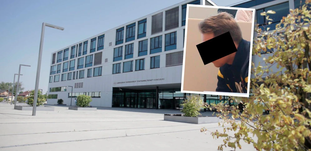 Angeklagter in Korneuburg vor Gericht.