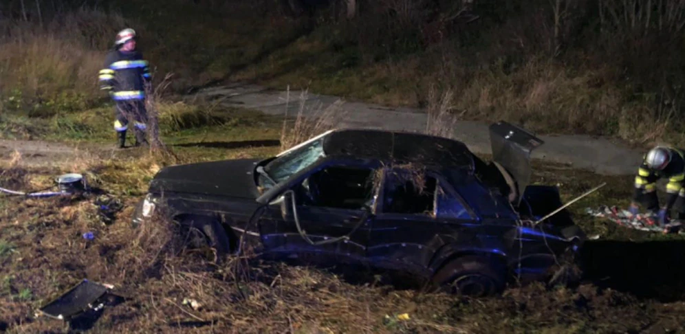 Das Auto war nach dem Unfall völlig zerstört