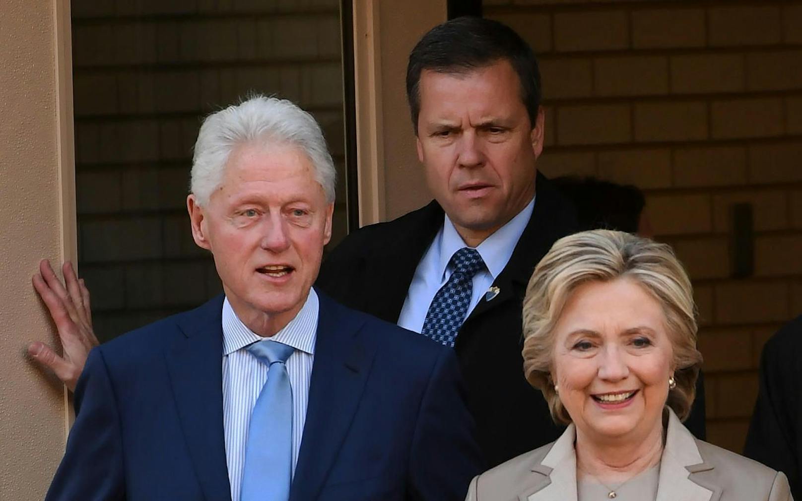 Bill Clinton mit Gattin Hillary. 