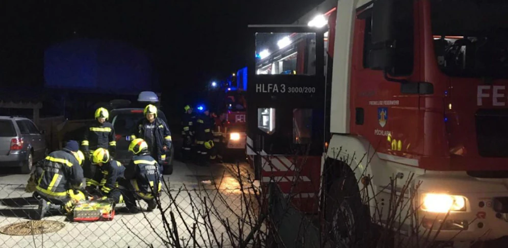 Zwei Feuerwehren standen mit insgesamt 35 Mann rund 1,5 Stunden im Einsatz.