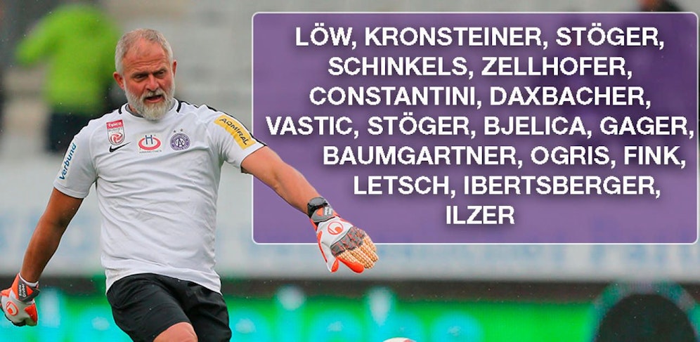 Tormanntrainer Franz Gruber sah 16 Austria-Trainer seit 2003 kommen und gehen. Christian Ilzer ist sein 17. Chefcoach.