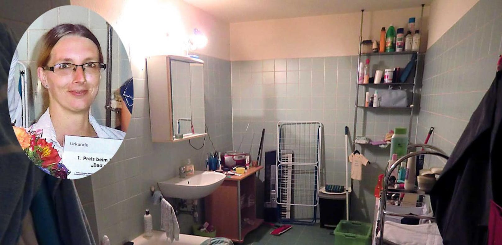Das Badezimmer von Sabine E. wird nun saniert. 