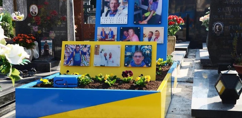 Dieses Grab sorgt für Aufsehen  Quelle: Facebook/Corrado Spanger