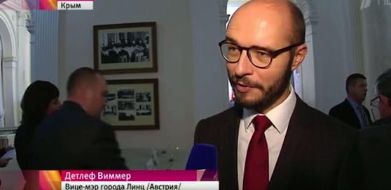 FPÖ-Politiker Detlef Wimmer gab russischen Medien sogar ein Interview.