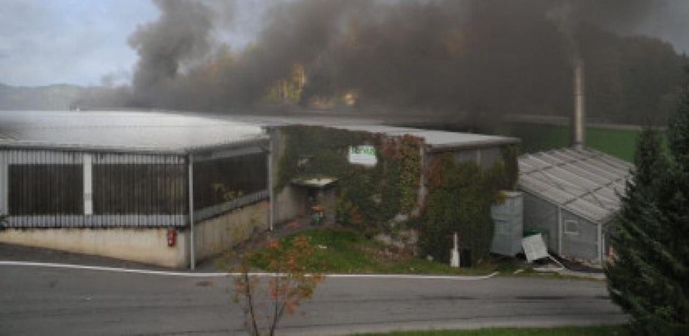 Brand einer Mülldeponie in Frohnleiten