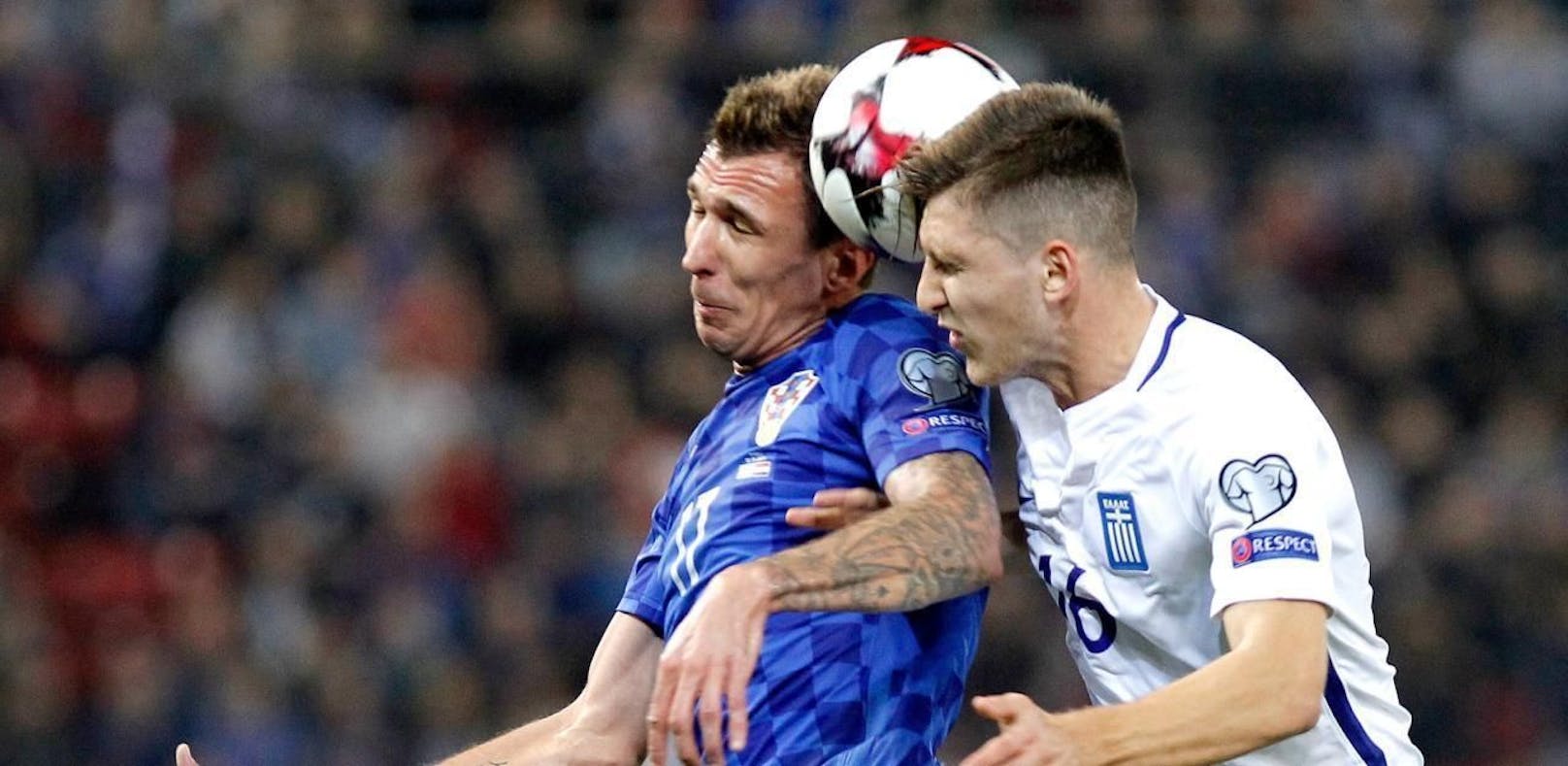 Viel Kampf und noch mehr Krampf - das Rückspiel zwischen Kroatien und Griechenland war kein Fußball-Leckerbissen. 