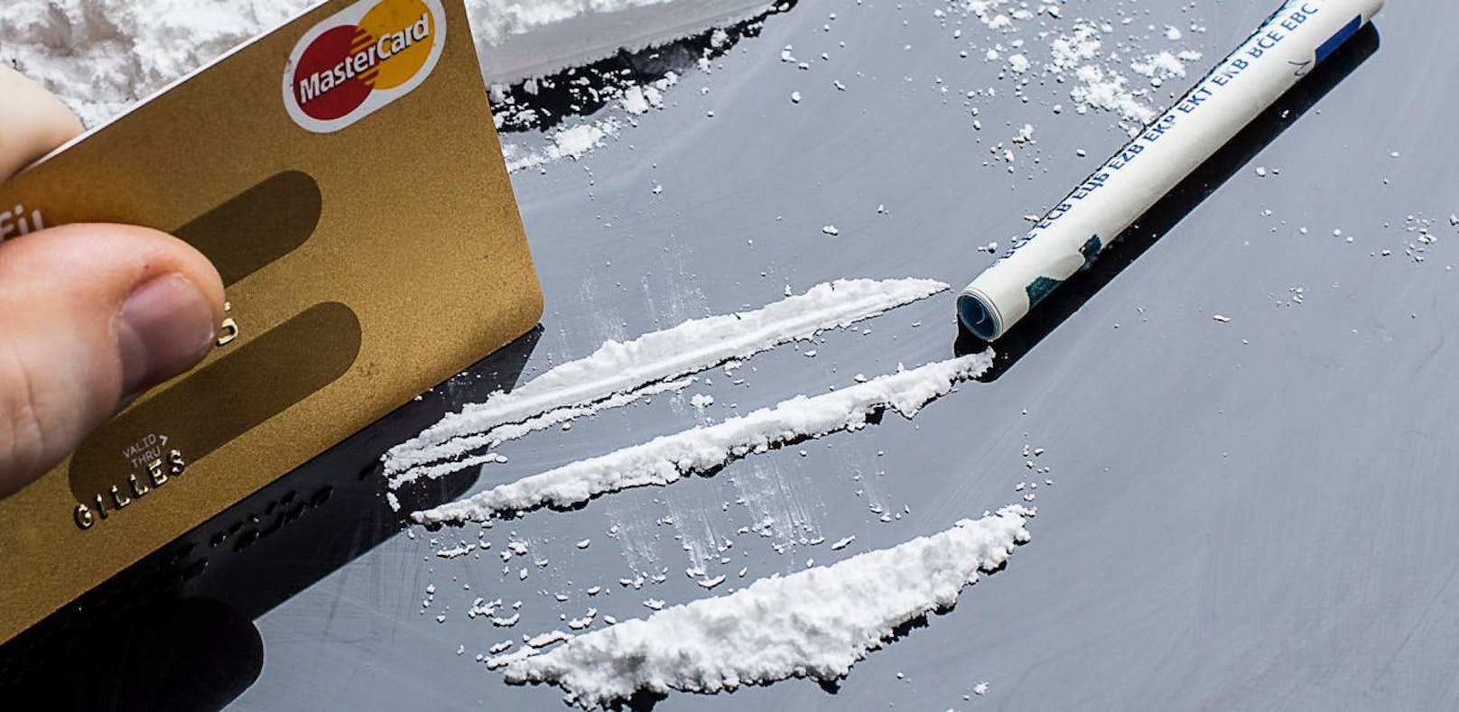 Drogenkonsum: Kokain. Symbolfoto.