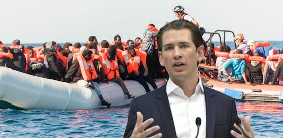 Kurz lässt mit EU-Anlegeverbot für Flüchtlingsboote aufhorchen.