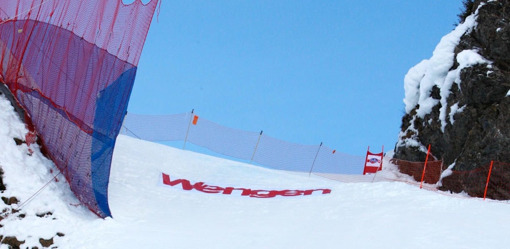 Der berühmte Hundschopf in Wengen. Eigentlich ein Fixpunkt im Weltcup.