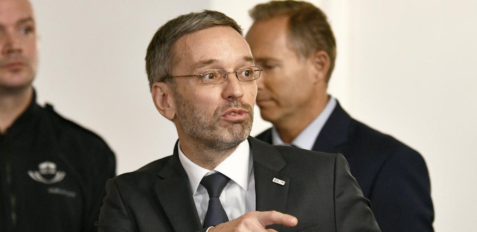 Innenminister Herbert Kickl (FPÖ) beim BVT-U-Ausschuss.